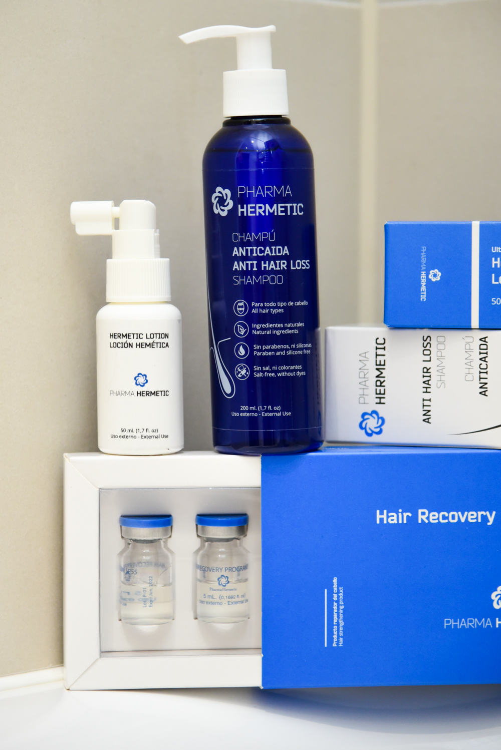 Pharma Hermetic Home and clinic based cosmetic treatments for hair loss