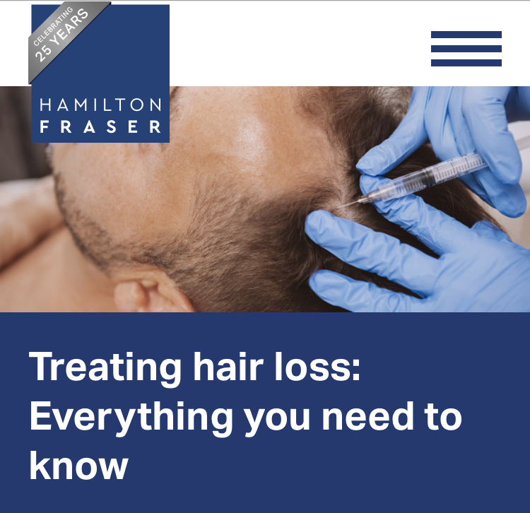 Treating Hair Loss: everything you need to know