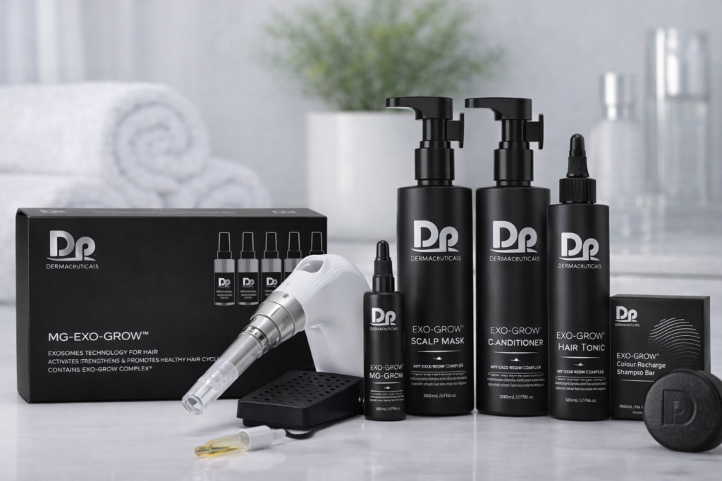 Dermaceuticals EXO-GROW product display